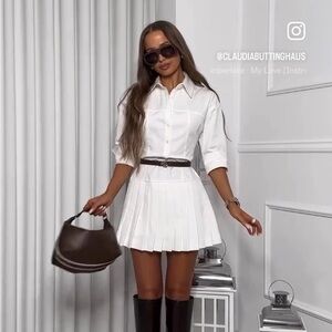 NWT ZARA blogger fav SHIRT DRESS SIZE M 
🚨 FINAL PRICE NO OFFER ACCEPT